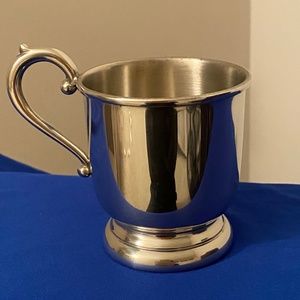 Preisner Pewter Footed Baby Christening Cup